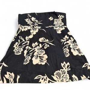 GAP Black and Cream Floral Tank Top Dress